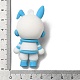 Rabbit Spaceman PVC Plastic Cartoon Big Pendants(PVC-G005-01B)-3