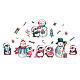 autocollants muraux de Noël en PVC(DIY-WH0228-901)-1