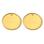 Brass Pendants, Stamping Blank Tag, Flat Round, Golden, 17x1mm, Hole: 1mm(KK-WH0041-04-G)