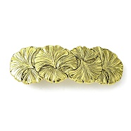 Ginkgo Leaf Alloy Hair Barrettes, for Woman Girls, Antique Golden, 82x28.5x12.5mm(OHAR-C010-01AG)