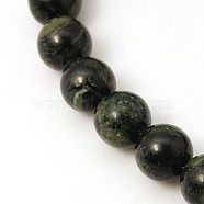 Natural Kambaba Jasper Beads Strands, Round, 6mm, Hole: 1mm, about 64pcs/strand, 15.5 inch(X-G-G394-6mm)