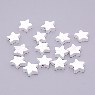 Natural Wood Beads, DIY Jewelry Pendants Accessories, White, 18x18.5x6mm, Hole: 3mm(WOOD-WH0112-74)