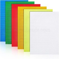 CHGCRAFT 10 Sheets 6 Colors Waterproof Luminous Plastic Self-Adhesive Stickers, for Bicycles Decorative Presents, Rectangle, Mixed Color, 30x20x0.05cm(DIY-CA0004-73)