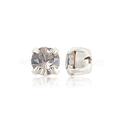 Preciosa&reg MAXIMA Crystal in Sew-On Cup, Czech Crystal, with Brass Prong Settings, 719 35 021 Chaton(Round), Silver, 00030 279 Velvet, SS16(3.8~4mm)(X-PRC-SS16-00030-279-S)