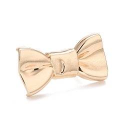 Zinc Alloy Bag Decorative Buckle Clip, Decoration Button Clasp, Bowknot, Light Gold, 2.2x4.2x0.4cm(FIND-A007-02KCG)