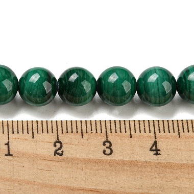 Natural Malachite Beads Strands(G-R432-11-8mm)-4