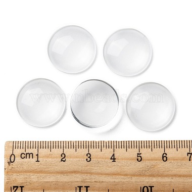 Прозрачные стеклянные кабошоны(GGLA-R026-20mm)-5