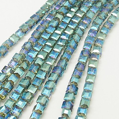 Electroplate Glass Beads Strands(EGLA-D018-4x4mm-M5)-2