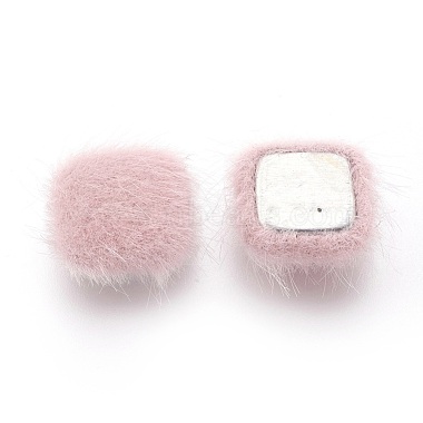 Faux Mink Fur Covered Cabochons(WOVE-F021-04S-04)-2