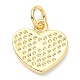 Rack Plating Brass Heart Charms(KK-A185-24G-01)-2