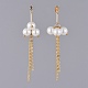 Boucles d'oreilles pendantes en perles de verre écologiques(EJEW-JE03813-01)-3
