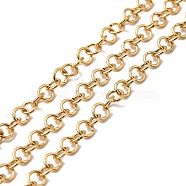Ion Plating(IP) 304 Stainless Steel Rolo Chains, Belcher Chain, Unwelded, Golden, 3.5x0.6mm(STAS-F094-20)