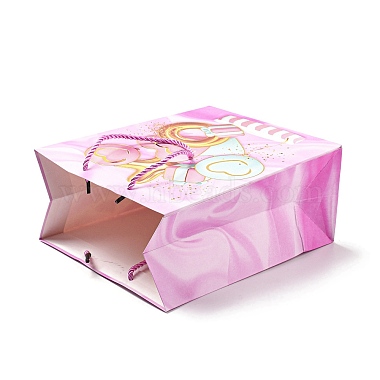 4 couleurs sacs cadeaux en papier amour Saint Valentin(CARB-D014-01A)-3