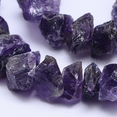 14mm Nuggets Amethyst Beads