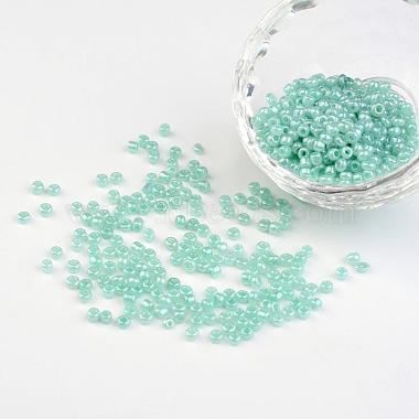 4mm Aqua Glass Beads