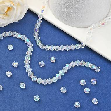 Handmade Glass Faceted Bicone Beads(GB6mmC28-AB)-6