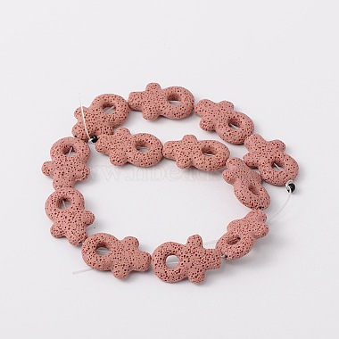 Synthetic Lava Rock Bead Strands(G-N0094-19)-2
