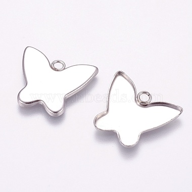 Stainless Steel Color Butterfly Stainless Steel Pendants
