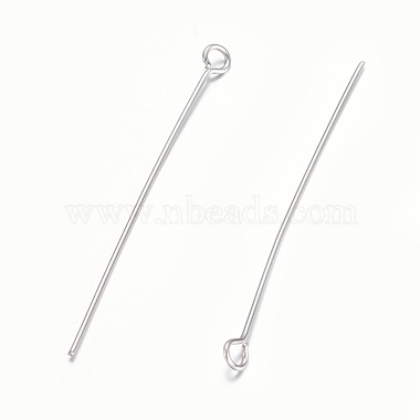 304 Stainless Steel Eye Pins(STAS-O105-01P-0.6x40mm)-2