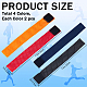 8Pcs 4 Colors Cloth Jersey Sleeve Bands(AJEW-CP0005-97)-2
