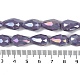 Opaque Solid Color Electroplate Glass Beads Strands(EGLA-N013-P8mm-B09)-4