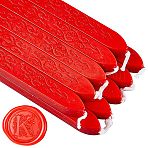 Sealing Wax Sticks, with Wicks, for Wax Seal Stamp, Red, 91x12x11.8mm(DIY-WH0003-C07)