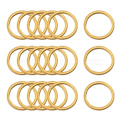 304 Stainless Steel Linking Ring, Ring, Golden, 12x0.8~1mm(STAS-S079-14B)