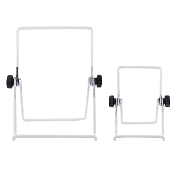 Fingerinspire Ductile Metal Display Stand, for Photo Frame Display, White, 2boxes/set