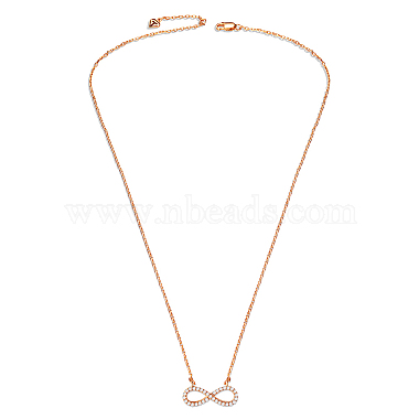 colliers à pendentif en argent sterling tinysand infini(TS-N143-RG-17.3)-3