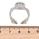 Shell Shape 304 Stainless Steel Cuff Ring Components(SA-CBA098D-03P-B)-3
