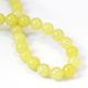 Jade naturel de citron chapelets de perles rondes(G-E334-6mm-07)-3
