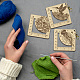 Wooden Square Frame Crochet Ruler(DIY-WH0536-008)-5