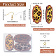 Olycraft DIY Leopard Print Pattern Rectangle Dangle Earring Making Kit(DIY-OC0009-49)-2
