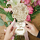 Wood Flower Bouquet Greeting Card(AJEW-WH0441-008)-6