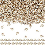 400Pcs Tibetan Style Alloy Rondelle Tube Bails, Loop Bails, Bail Beads, Cadmium Free & Lead Free, Antique Silver, 9x6x4mm, Hole: 1.5mm, Inner Diameter: 3mm(TIBE-SC0009-42AS)