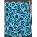 Synthetic Turquoise Finger Rings, Inner Diameter: 17~20mm(WG8089A-13)