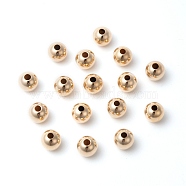 Yellow Gold Filled Beads, 1/20 14K Gold Filled, Cadmium Free & Nickel Free & Lead Free, Round, 5mm, Hole: 1.4mm(X-KK-G156-5mm-1)