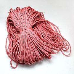 7 Inner Cores Polyester & Spandex Cord Ropes, for Rope Bracelets Making, Red, 4mm, about 109.36 yards(100m)/bundle, 420~500g/bundle(RCP-R006-064)