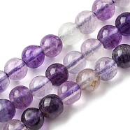 Natural Fluorite Beads Strands, Round, 8.5mm, Hole: 1mm, about 46pcs/strand, 14.76''(37.5cm)(G-E598-02A)