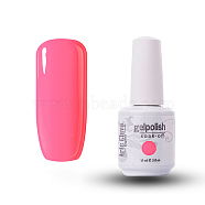 15ml Special Nail Gel, for Nail Art Stamping Print, Varnish Manicure Starter Kit, Hot Pink, Bottle: 34x80mm(MRMJ-P006-D131)