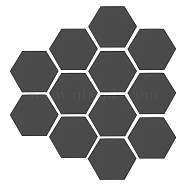 NBEADS Acrylic Board, Hexagon, Black, 80x92x2.5mm(DIY-NB0004-79)