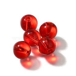 K9 Glass, Imitation Austrian Crystal Beads, Round, FireBrick, 7.5x8mm, Hole: 1.4mm(GLAA-R004-02K)