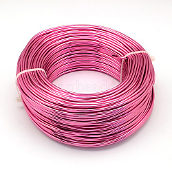 Round Aluminum Wire, Bendable Metal Craft Wire, for DIY Jewelry Craft Making, Camellia, 9 Gauge, 3.0mm, 25m/500g(82 Feet/500g)(AW-S001-3.0mm-20)
