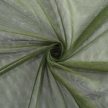 Polyester Mesh Fabric, for Mosquito Net & Clothing Accessories, Dark Olive Green, 1600x1000x0.1mm