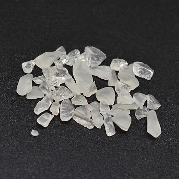 Natural Quartz Crystal Chips Beads, Rock Crystal Beads, No Hole/Undrilled, 2~8x2~4mm, about 340pcs/20g