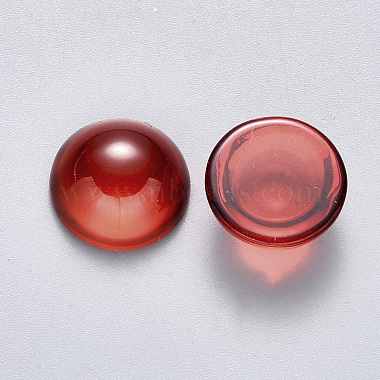 Transparent Spray Painted Glass Cabochons(GLAA-S190-013B-D02)-2
