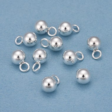 Silver Round 201 Stainless Steel Charms