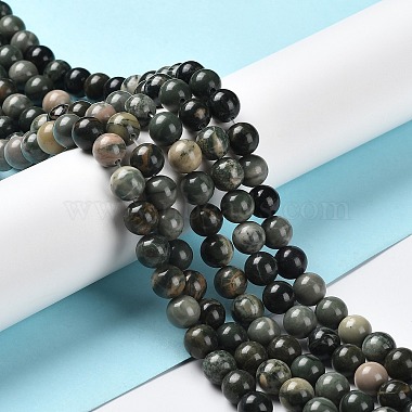 Natural Wood Lace Stone Beads Strands(G-P497-02A-01)-2