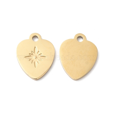 Golden Heart 316L Surgical Stainless Steel Pendants