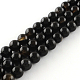Natural Black Onyx Round Bead Strands(X-G-R198-12mm)-1